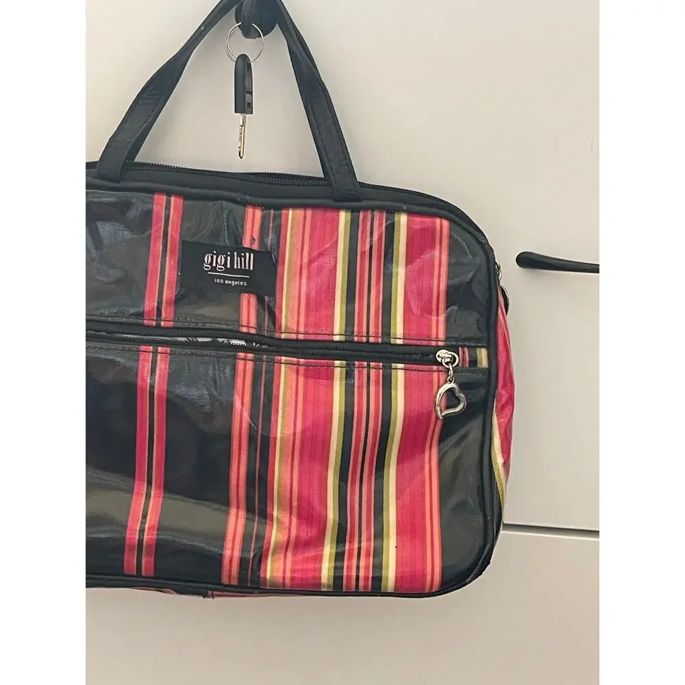 Gigi Hill Large Tote Hobo Bag Striped